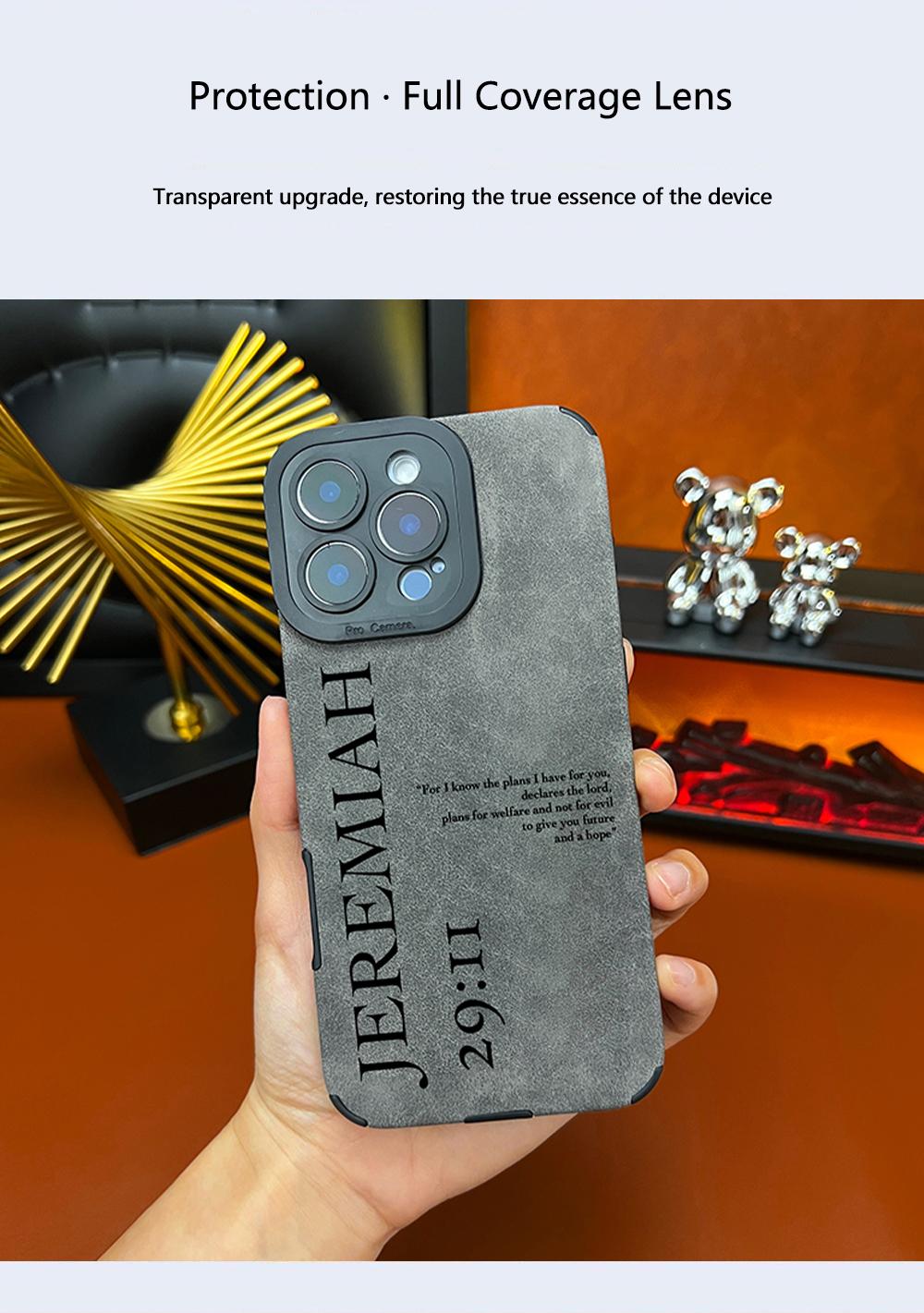 Christian Jeremiah 29:11 TPU Leather Phone Case - Phone Accessories, Anti-Drop, Shockabsorbing, Anti-Slip Hold in Hand, Full Screen Protective Cover for iPhone Series 17 Air,16,15,14,13,12,11 Pro Max Plus,X,XS Max -ZQ120 Christian Jeremiah 29:11 TPU Leather Phone Case - Phone Accessories, Anti-Drop, Shockabsorbing, Anti-Slip Hold in Hand, Full Screen Protective Cover for iPhone Series 17 Air,16,15,14,13,12,11 Pro Max Plus,X,XS Max -ZQ120