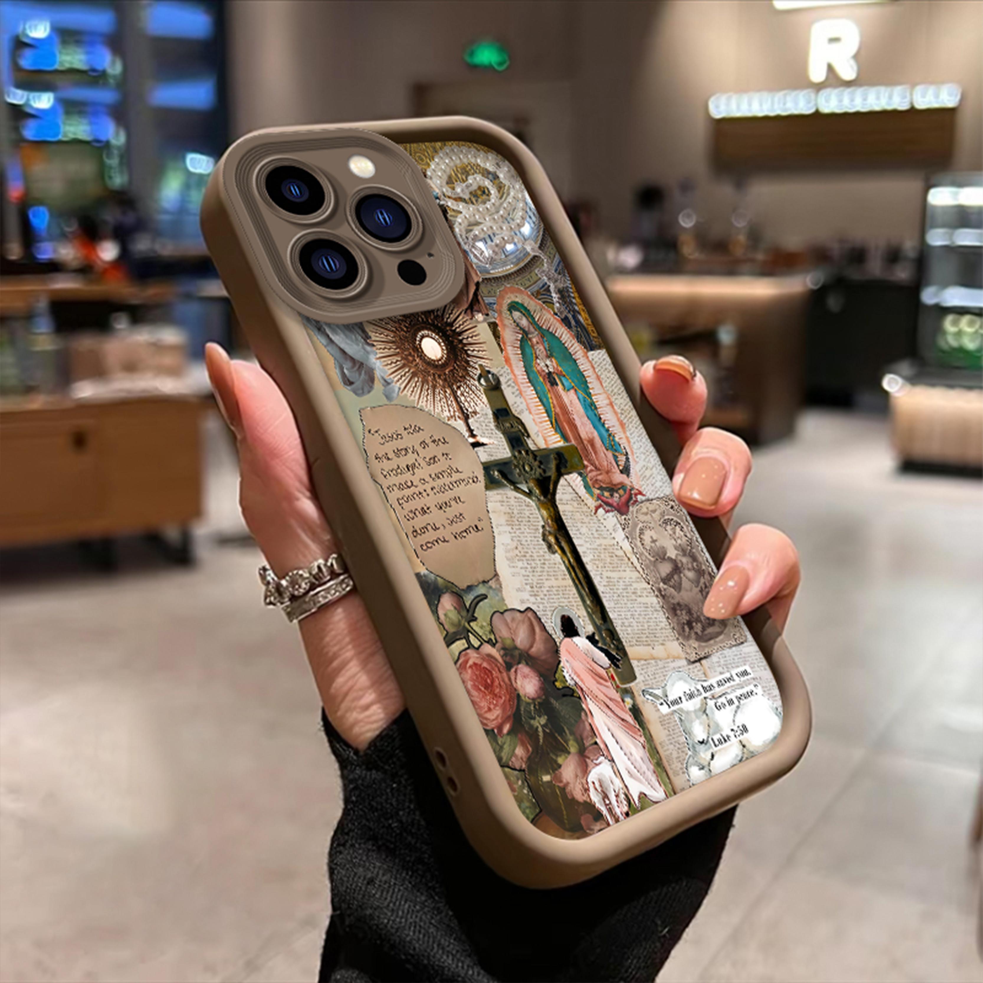 Multi-Model Cellphone Case Accessories for iPhone 16 Pro Max,15 Plus,14,13,12,11,XR,XS & Samsung Galaxy S24,S22,S23 - Phone Aesthetic Fashion Religious Collage, Anti-Scratch, Drop-Proof, Shockproof TPU Bumper Handheld Device Cover Multi-Model Cellphone Case Accessories for iPhone 16 Pro Max,15 Plus,14,13,12,11,XR,XS & Samsung Galaxy S24,S22,S23 - Phone Aesthetic Fashion Religious Collage, Anti-Scratch, Drop-Proof, Shockproof TPU Bumper Handheld Device Cover