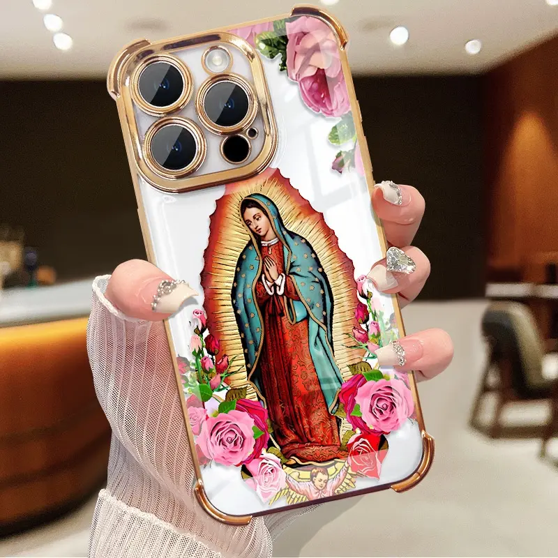 Virgin Mary Flower Mobile Phone Case