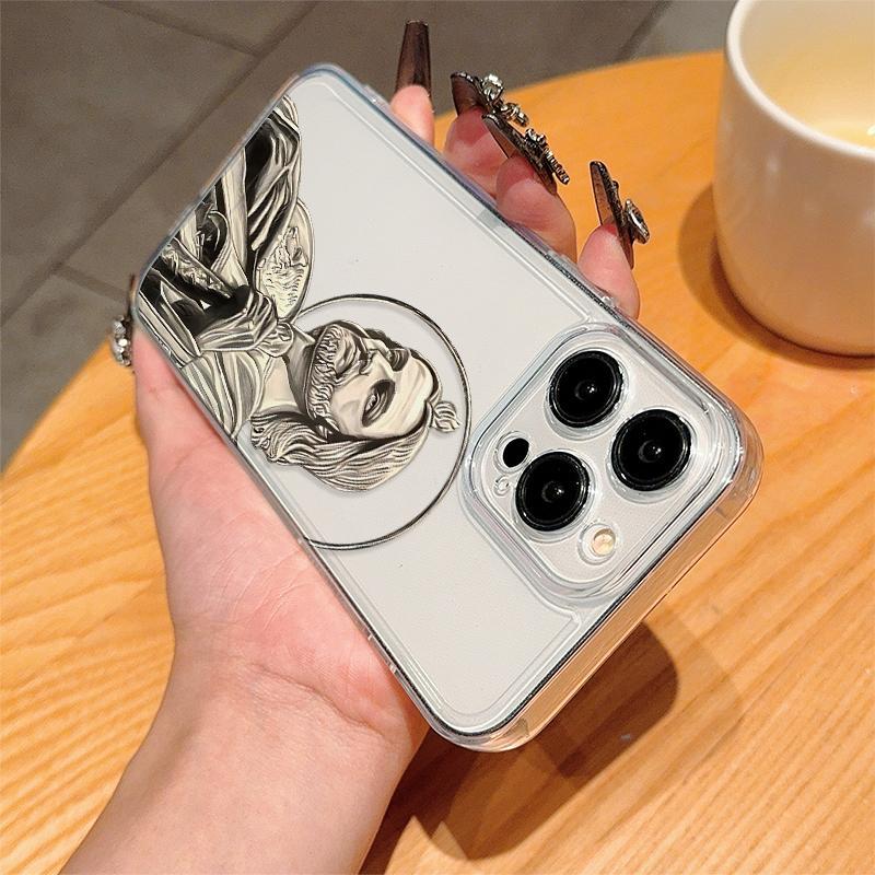 Jesus Christ Pattern Clear Phone Protective Case, Anti-drop Phone Protector Cover, Phone Accessories Compatible with iPhone 11 12 13 14 15 Phone Cases, Unique Phone Cases, Durable Smartphone Cellphone Casing, Decorative Protector, Shockproof Phone Cover