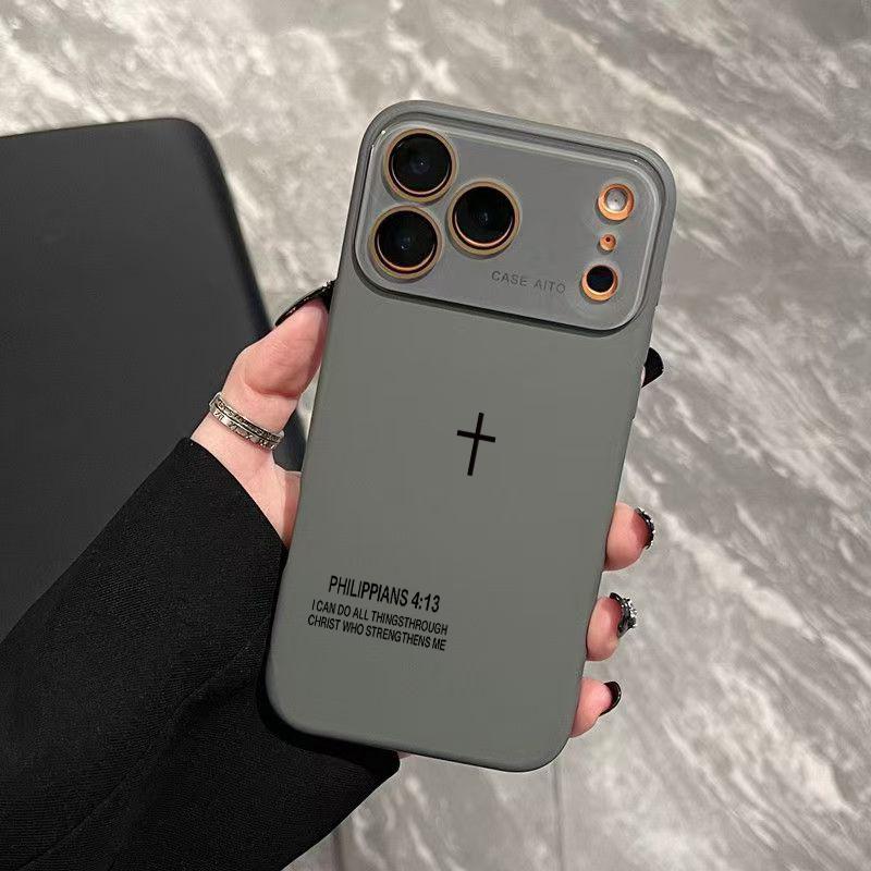 Multi-Model Niche Minimalist Cross Dopamine Instagram-Style Solid Color Smartphone Case, Ultra Skin-Friendly Touch, All-Inclusive Lens Protection, Handheld Device Accessory for 17,16,15,14,13,12 Series Phones Multi-Model Niche Minimalist Cross Dopamine Instagram-Style Solid Color Smartphone Case, Ultra Skin-Friendly Touch, All-Inclusive Lens Protection, Handheld Device Accessory for 17,16,15,14,13,12 Series Phones