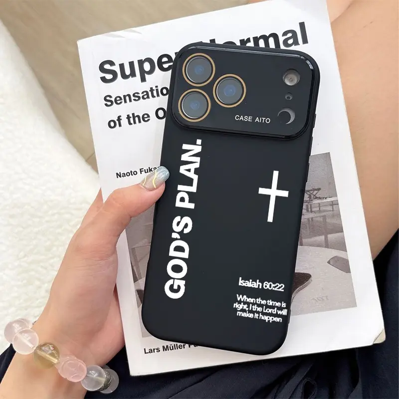 God'S Plan Phone Case Skin-Friendly Touch Lens Protect, Dopamine Aesthetic Cover for Apple iPhone 17, 16, 15, 14, 13, 12, Durable Smartphone Accessory Casing God'S Plan Phone Case Skin-Friendly Touch Lens Protect, Dopamine Aesthetic Cover for Apple iPhone 17, 16, 15, 14, 13, 12, Durable Smartphone Accessory Casing