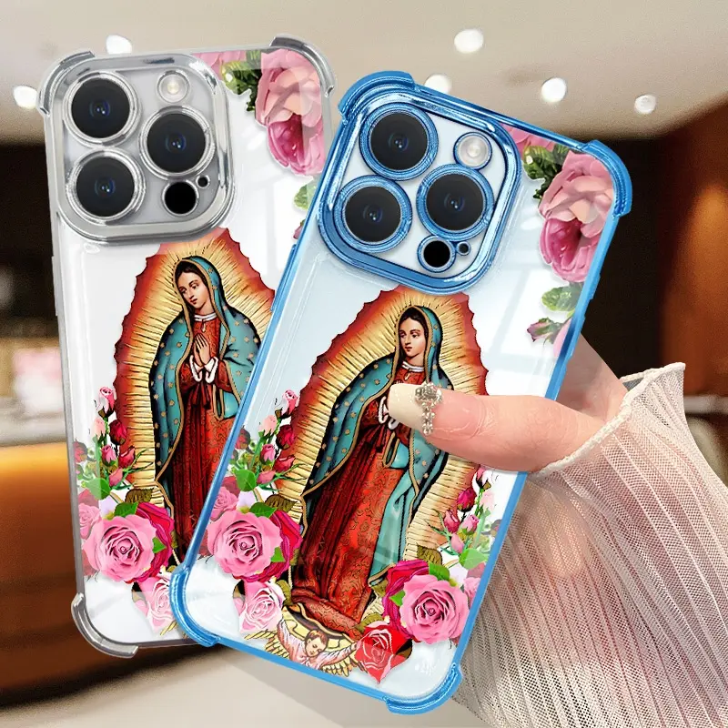 Virgin Mary Flower Mobile Phone Case