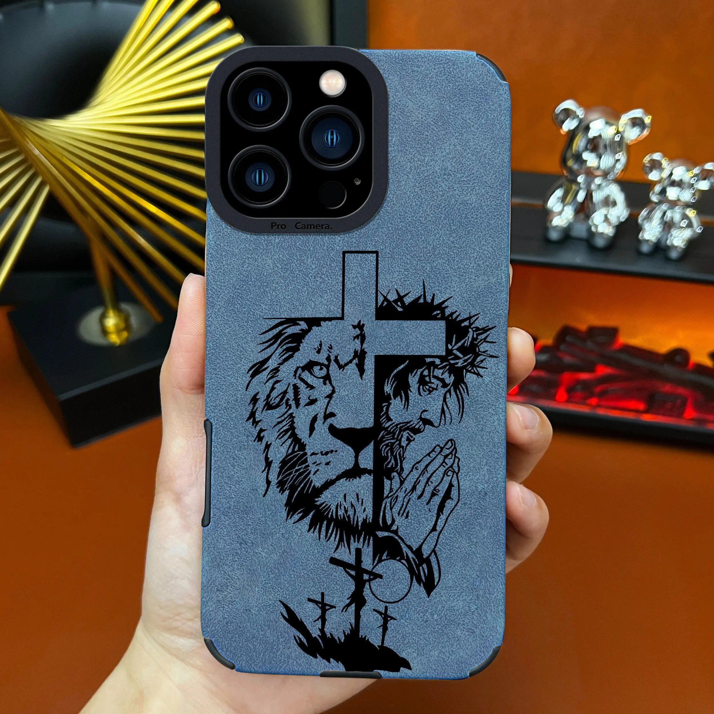 Jesus Cross TPU Leather Phone Case
