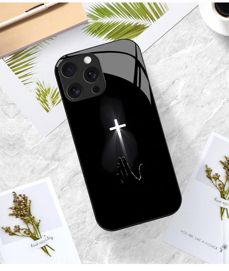 Hope Light Cross Phone Case for iPhone 17 Air 16/15/14/13/12/11 Pro Max Samsung Galaxy S25/S24/S23/S22/S21/S20/S10/Note9/Note20 Ultra FE A Series High Definition Glass Full Protective Cover with Comfortable Touch-ZQ42 Hope Light Cross Phone Case for iPhone 17 Air 16/15/14/13/12/11 Pro Max Samsung Galaxy S25/S24/S23/S22/S21/S20/S10/Note9/Note20 Ultra FE A Series High Definition Glass Full Protective Cover with Comfortable Touch-ZQ42