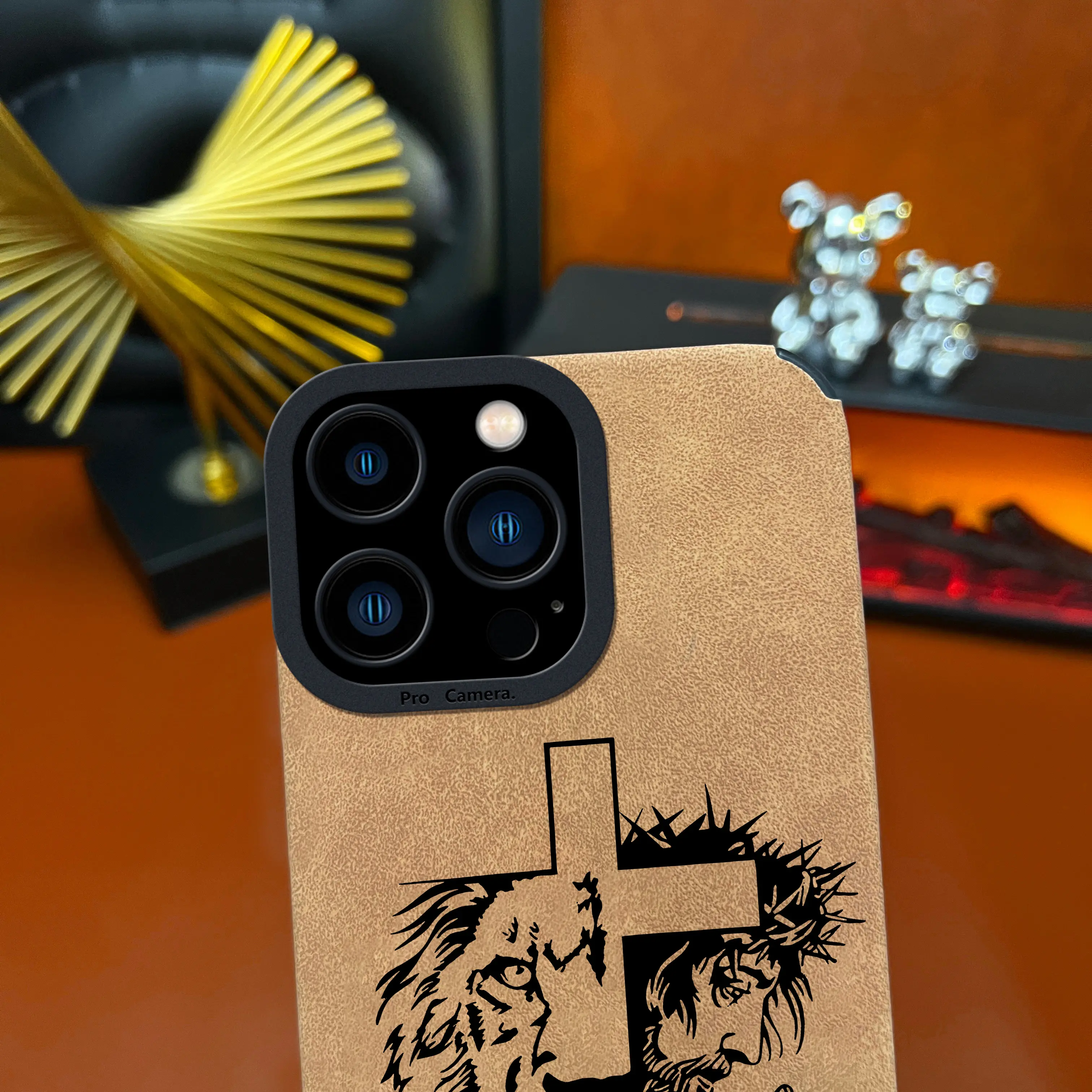 Jesus Cross TPU Leather Phone Case