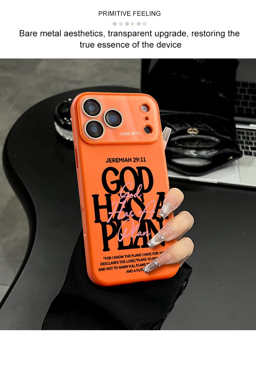 God Has A Plan Christian iPhone Case, Bible Verse Design Phone Case for iPhone 17 Pro Max 16 15 Plus 14 13 12, Shockproof Durable Protective Case, Faith-Based Phone Case Suitable for All People God Has A Plan Christian iPhone Case, Bible Verse Design Phone Case for iPhone 17 Pro Max 16 15 Plus 14 13 12, Shockproof Durable Protective Case, Faith-Based Phone Case Suitable for All People