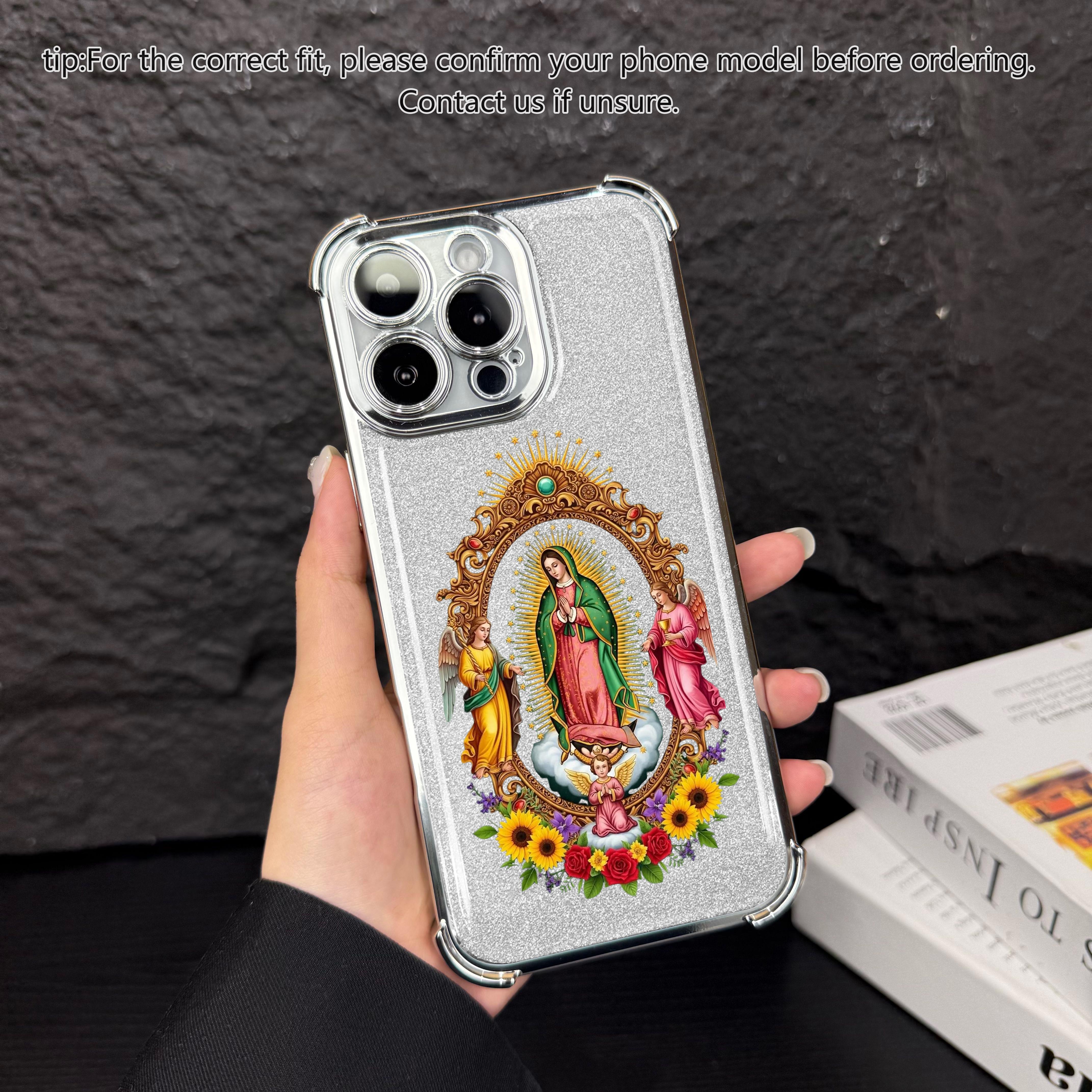 Phone Case for iPhone Samsung Galaxy Case iPhone 17Pro Max Air 16 15Plus 14 13 12 11 XR XS S25Ultra S24FE S23 S22 Phone Case, Virgen de Guadalupe Phone Case, Four-corner airbag drop protection, Protective Silicone Cover, Protection Durable.JY96 Phone Case for iPhone Samsung Galaxy Case iPhone 17Pro Max Air 16 15Plus 14 13 12 11 XR XS S25Ultra S24FE S23 S22 Phone Case, Virgen de Guadalupe Phone Case, Four-corner airbag drop protection, Protective Silicone Cover, Protection Durable.JY96