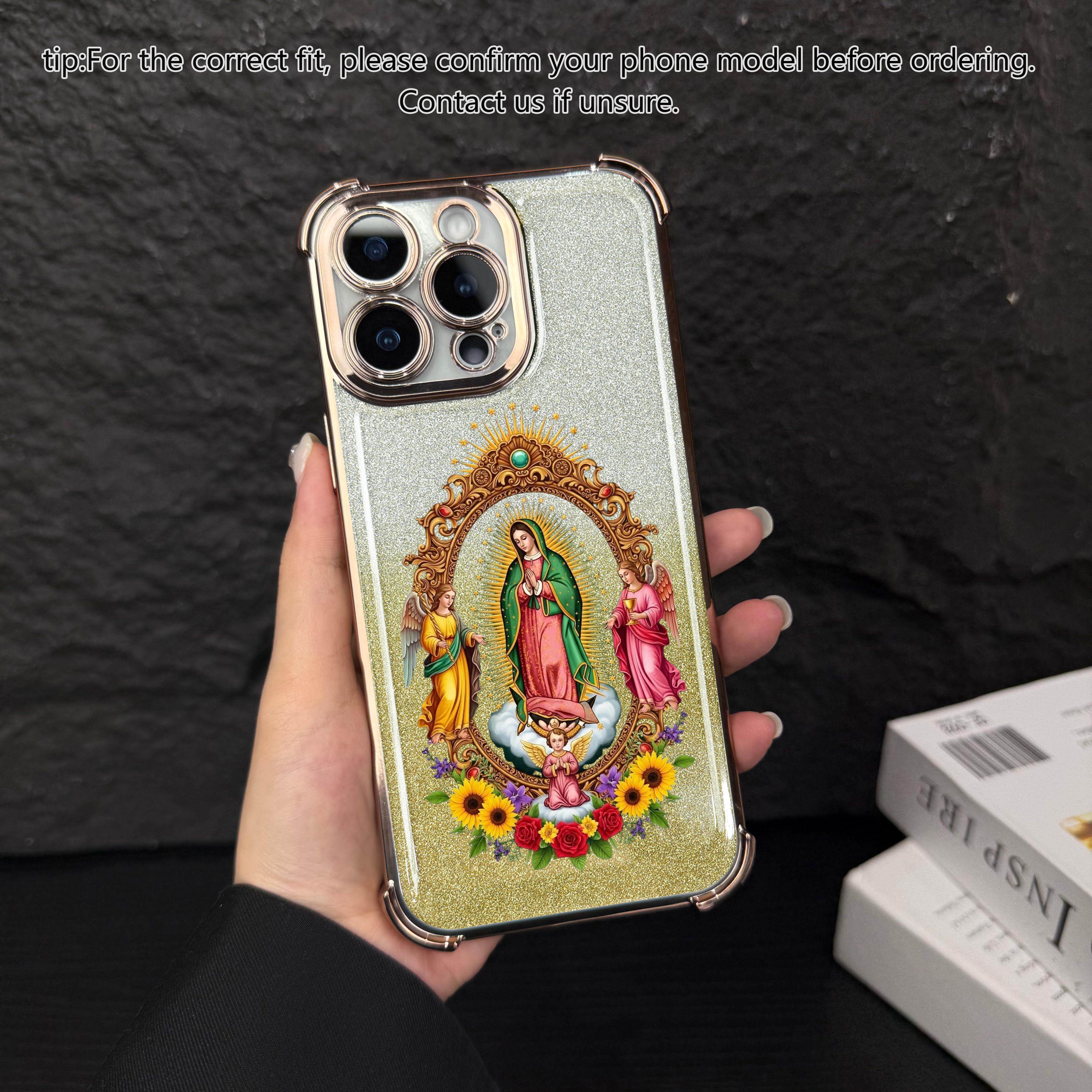 Phone Case for iPhone Samsung Galaxy Case iPhone 17Pro Max Air 16 15Plus 14 13 12 11 XR XS S25Ultra S24FE S23 S22 Phone Case, Virgen de Guadalupe Phone Case, Four-corner airbag drop protection, Protective Silicone Cover, Protection Durable.JY96 Phone Case for iPhone Samsung Galaxy Case iPhone 17Pro Max Air 16 15Plus 14 13 12 11 XR XS S25Ultra S24FE S23 S22 Phone Case, Virgen de Guadalupe Phone Case, Four-corner airbag drop protection, Protective Silicone Cover, Protection Durable.JY96