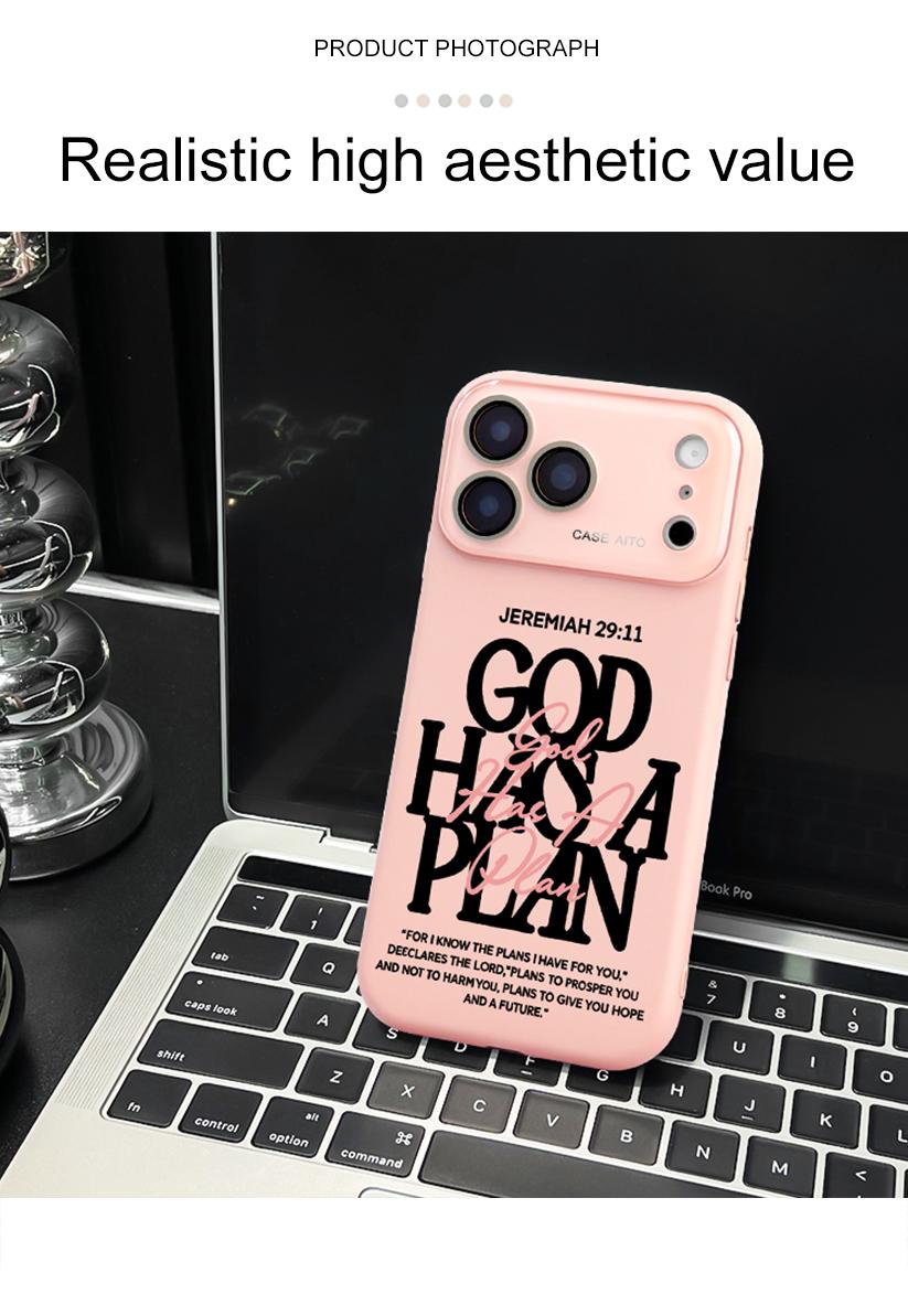 God Has A Plan Christian iPhone Case, Bible Verse Design Phone Case for iPhone 17 Pro Max 16 15 Plus 14 13 12, Shockproof Durable Protective Case, Faith-Based Phone Case Suitable for All People God Has A Plan Christian iPhone Case, Bible Verse Design Phone Case for iPhone 17 Pro Max 16 15 Plus 14 13 12, Shockproof Durable Protective Case, Faith-Based Phone Case Suitable for All People