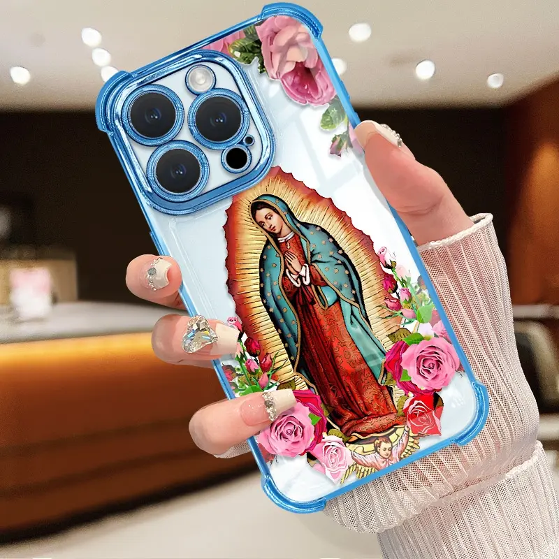 Virgin Mary Flower Mobile Phone Case