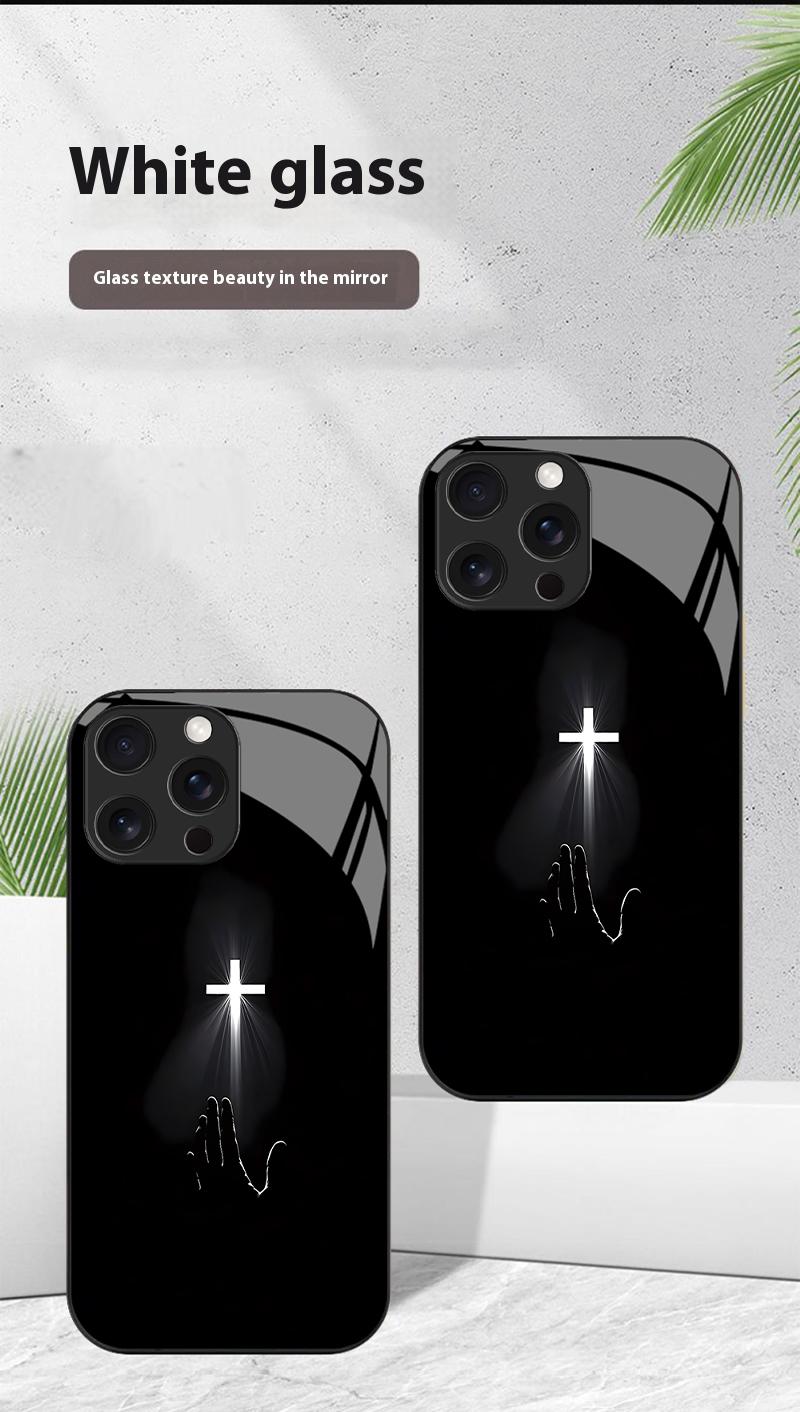 Hope Light Cross Phone Case for iPhone 17 Air 16/15/14/13/12/11 Pro Max Samsung Galaxy S25/S24/S23/S22/S21/S20/S10/Note9/Note20 Ultra FE A Series High Definition Glass Full Protective Cover with Comfortable Touch-ZQ42 Hope Light Cross Phone Case for iPhone 17 Air 16/15/14/13/12/11 Pro Max Samsung Galaxy S25/S24/S23/S22/S21/S20/S10/Note9/Note20 Ultra FE A Series High Definition Glass Full Protective Cover with Comfortable Touch-ZQ42
