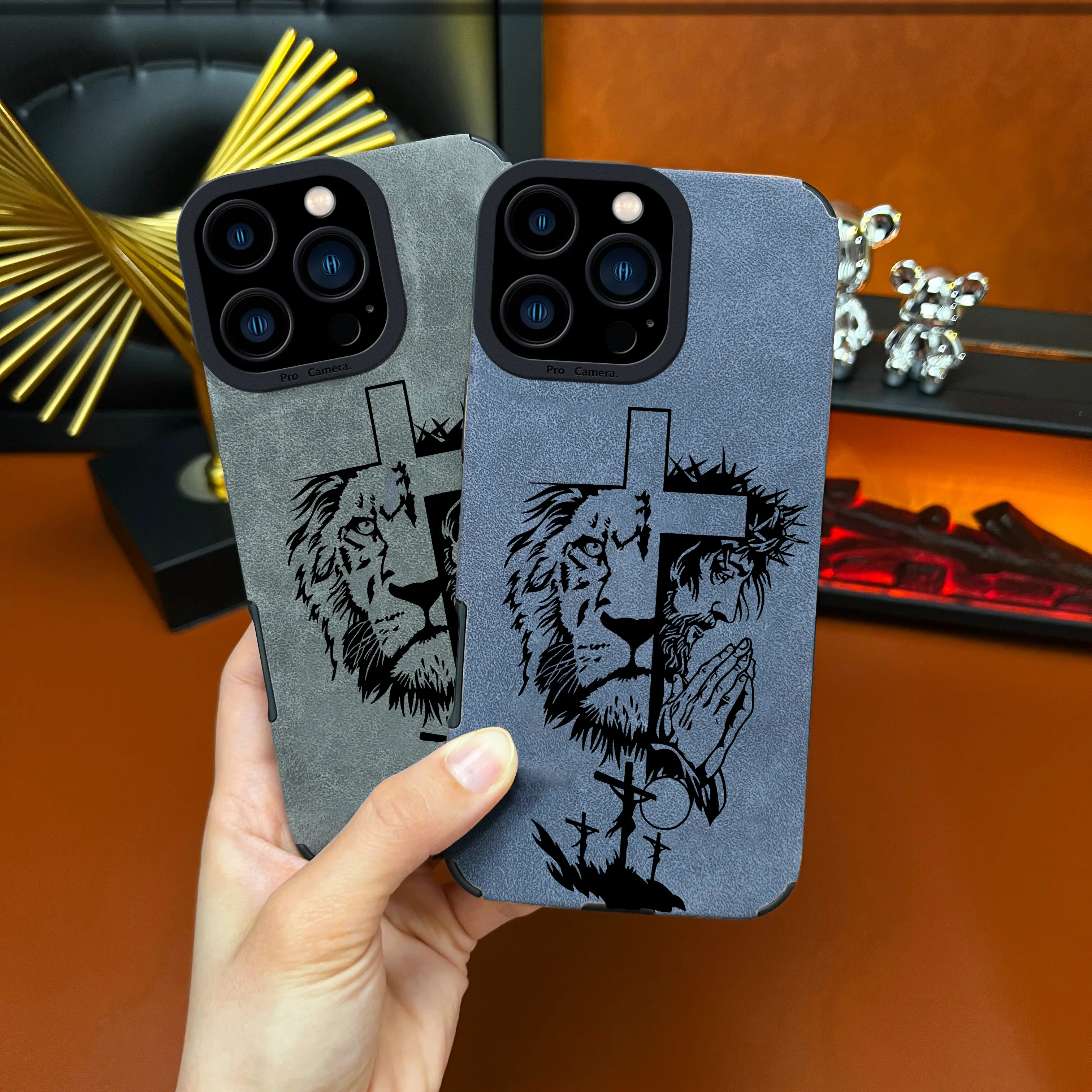 Jesus Cross TPU Leather Phone Case