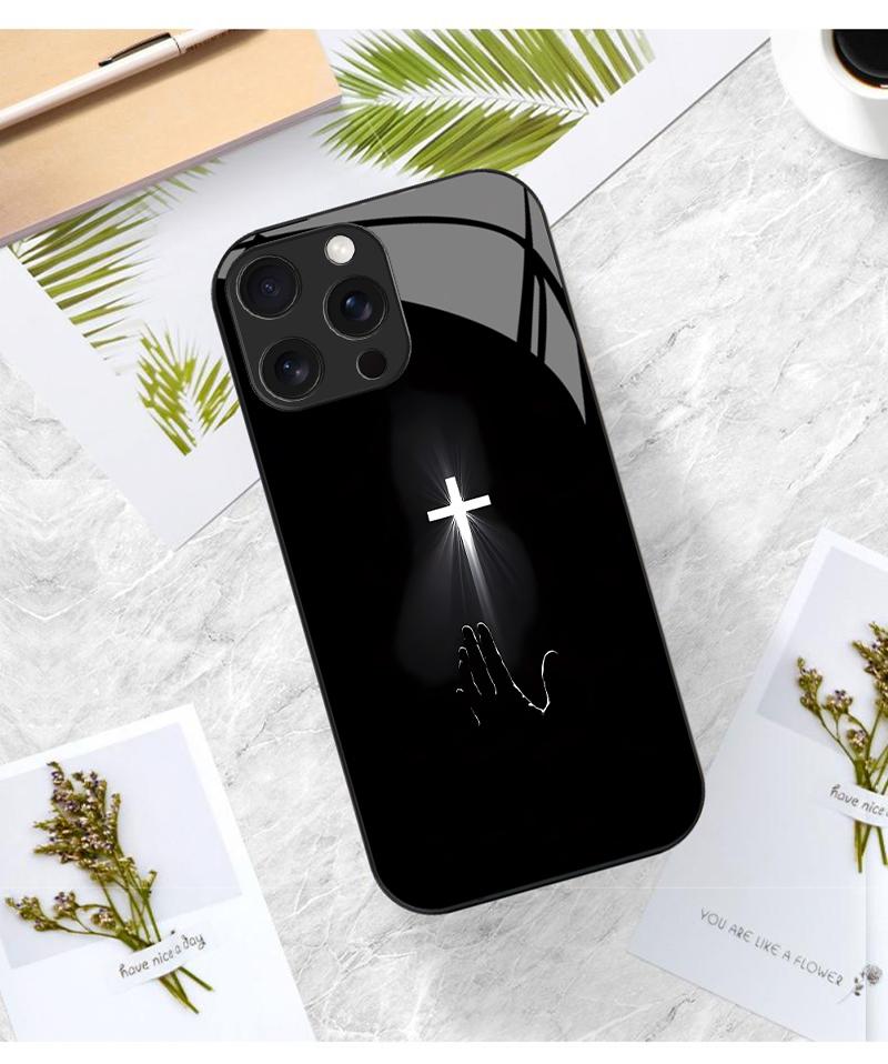 Hope Light Cross Phone Case for iPhone 17 Air 16/15/14/13/12/11 Pro Max Samsung Galaxy S25/S24/S23/S22/S21/S20/S10/Note9/Note20 Ultra FE A Series High Definition Glass Full Protective Cover with Comfortable Touch-ZQ42 Hope Light Cross Phone Case for iPhone 17 Air 16/15/14/13/12/11 Pro Max Samsung Galaxy S25/S24/S23/S22/S21/S20/S10/Note9/Note20 Ultra FE A Series High Definition Glass Full Protective Cover with Comfortable Touch-ZQ42