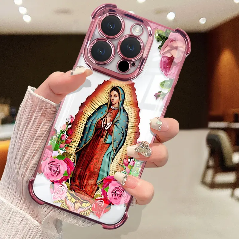 Virgin Mary Flower Mobile Phone Case