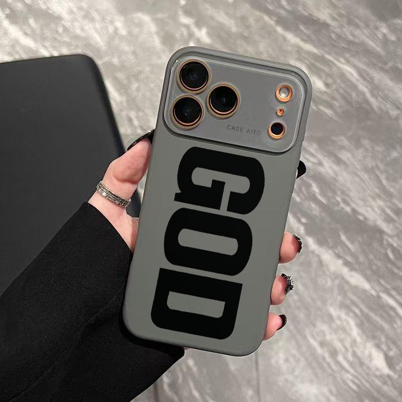 Minimalist Religious God-Themed Dopamine Ins-Style Solid Color Smartphone Case, Ultra Skin-Friendly Touch Handheld Protector, All-Inclusive Lens Mobile Accessory for Compatible 17,16,15,14,13,12 Devices Minimalist Religious God-Themed Dopamine Ins-Style Solid Color Smartphone Case, Ultra Skin-Friendly Touch Handheld Protector, All-Inclusive Lens Mobile Accessory for Compatible 17,16,15,14,13,12 Devices