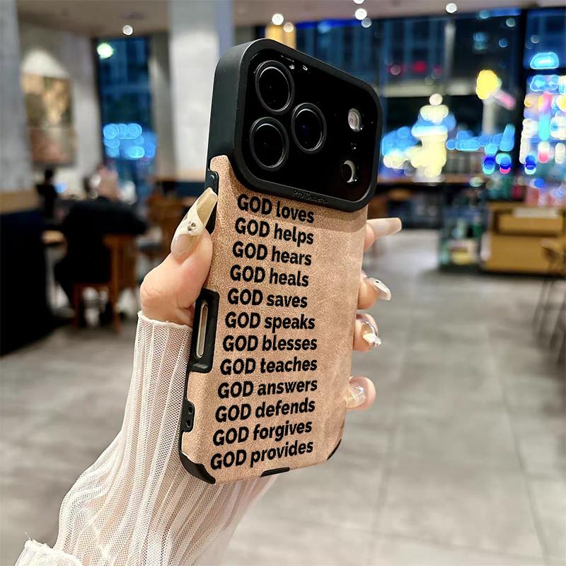 God's Blessing Phone Case is made of TPU and leather with a delicate touch that is skin friendly like velvet suitable for Apple 17 16 15 14 13 12 11 Pro Max Plus X XS Max God's Blessing Phone Case is made of TPU and leather with a delicate touch that is skin friendly like velvet suitable for Apple 17 16 15 14 13 12 11 Pro Max Plus X XS Max