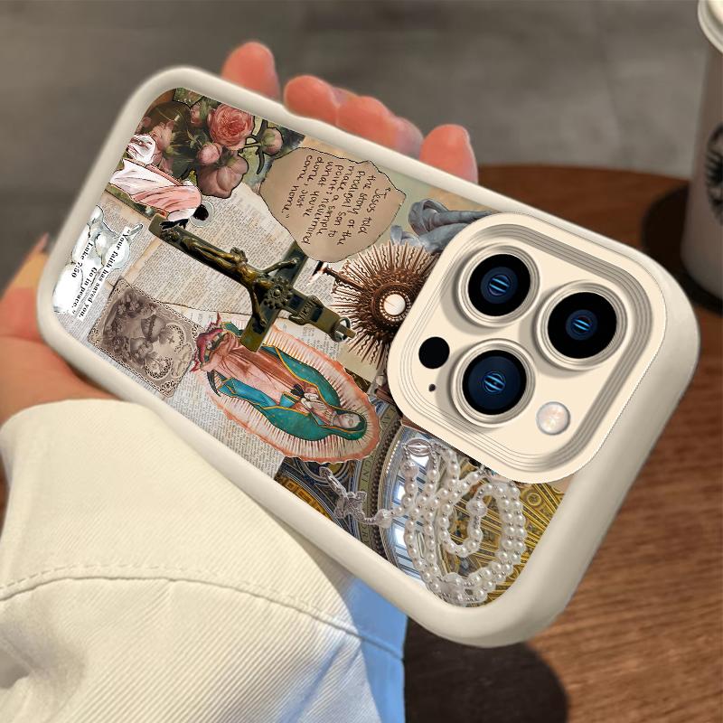 Multi-Model Cellphone Case Accessories for iPhone 16 Pro Max,15 Plus,14,13,12,11,XR,XS & Samsung Galaxy S24,S22,S23 - Phone Aesthetic Fashion Religious Collage, Anti-Scratch, Drop-Proof, Shockproof TPU Bumper Handheld Device Cover Multi-Model Cellphone Case Accessories for iPhone 16 Pro Max,15 Plus,14,13,12,11,XR,XS & Samsung Galaxy S24,S22,S23 - Phone Aesthetic Fashion Religious Collage, Anti-Scratch, Drop-Proof, Shockproof TPU Bumper Handheld Device Cover