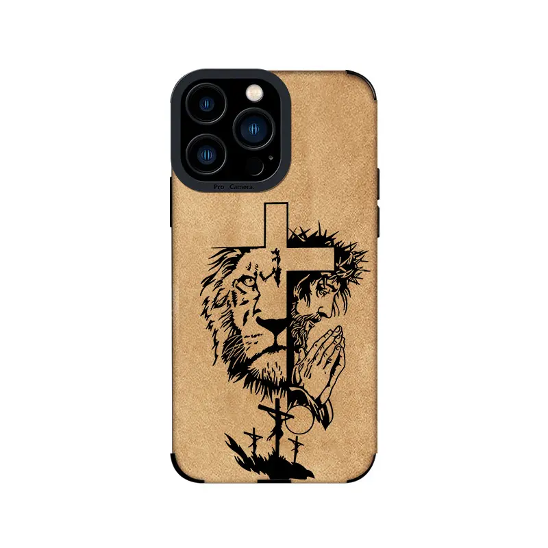 Jesus Cross TPU Leather Phone Case