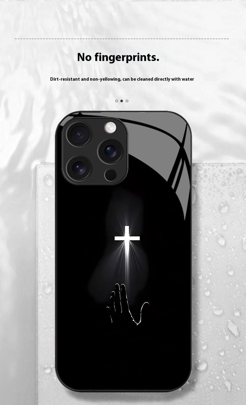 Hope Light Cross Phone Case for iPhone 17 Air 16/15/14/13/12/11 Pro Max Samsung Galaxy S25/S24/S23/S22/S21/S20/S10/Note9/Note20 Ultra FE A Series High Definition Glass Full Protective Cover with Comfortable Touch-ZQ42 Hope Light Cross Phone Case for iPhone 17 Air 16/15/14/13/12/11 Pro Max Samsung Galaxy S25/S24/S23/S22/S21/S20/S10/Note9/Note20 Ultra FE A Series High Definition Glass Full Protective Cover with Comfortable Touch-ZQ42