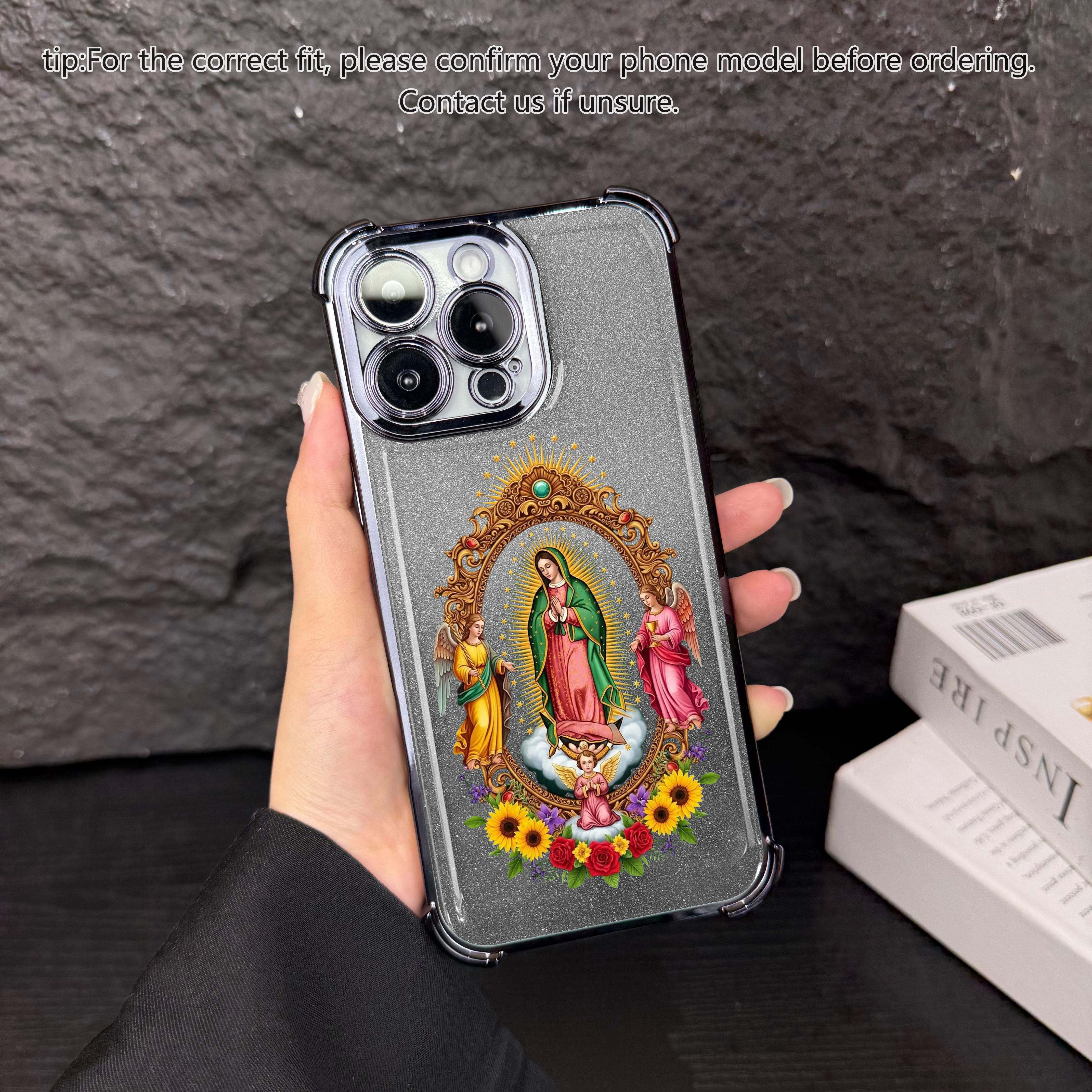 Phone Case for iPhone Samsung Galaxy Case iPhone 17Pro Max Air 16 15Plus 14 13 12 11 XR XS S25Ultra S24FE S23 S22 Phone Case, Virgen de Guadalupe Phone Case, Four-corner airbag drop protection, Protective Silicone Cover, Protection Durable.JY96 Phone Case for iPhone Samsung Galaxy Case iPhone 17Pro Max Air 16 15Plus 14 13 12 11 XR XS S25Ultra S24FE S23 S22 Phone Case, Virgen de Guadalupe Phone Case, Four-corner airbag drop protection, Protective Silicone Cover, Protection Durable.JY96