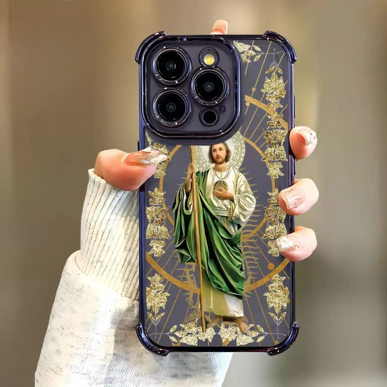 Four-corner Anti-fall St. Judah Pattern Phone Case