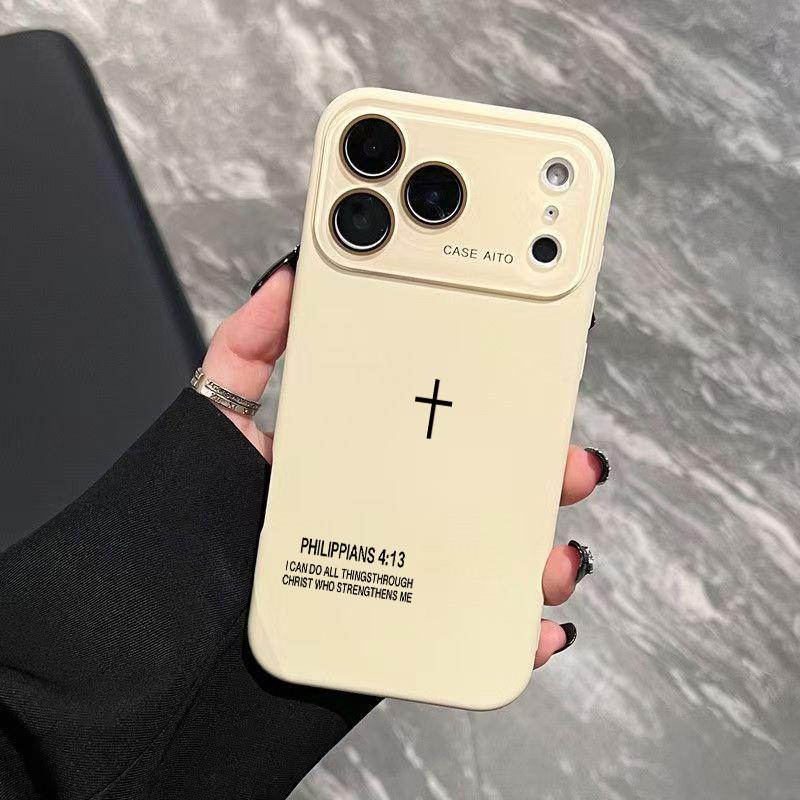 Multi-Model Niche Minimalist Cross Dopamine Instagram-Style Solid Color Smartphone Case, Ultra Skin-Friendly Touch, All-Inclusive Lens Protection, Handheld Device Accessory for 17,16,15,14,13,12 Series Phones Multi-Model Niche Minimalist Cross Dopamine Instagram-Style Solid Color Smartphone Case, Ultra Skin-Friendly Touch, All-Inclusive Lens Protection, Handheld Device Accessory for 17,16,15,14,13,12 Series Phones