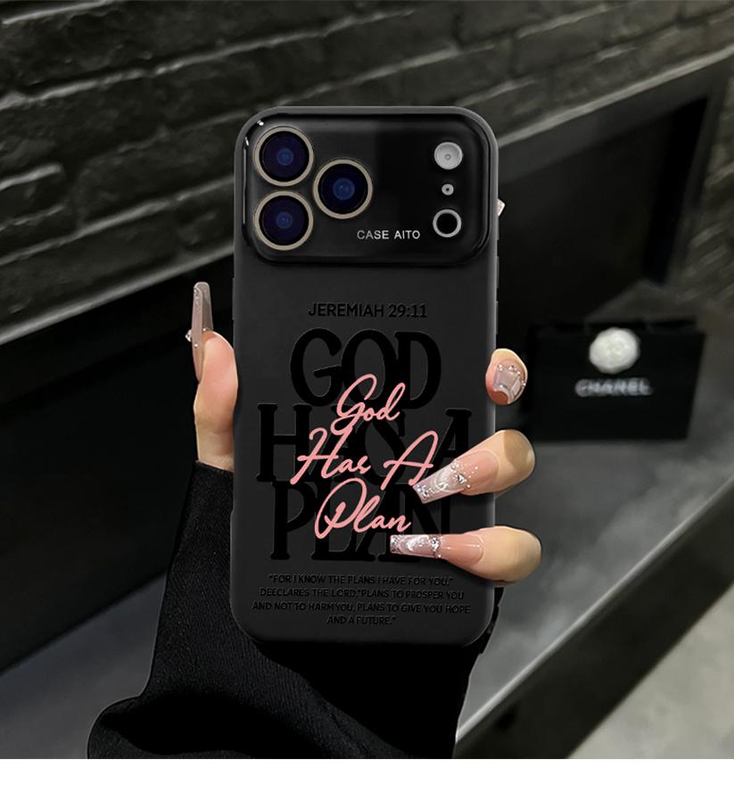 God Has A Plan Christian iPhone Case, Bible Verse Design Phone Case for iPhone 17 Pro Max 16 15 Plus 14 13 12, Shockproof Durable Protective Case, Faith-Based Phone Case Suitable for All People God Has A Plan Christian iPhone Case, Bible Verse Design Phone Case for iPhone 17 Pro Max 16 15 Plus 14 13 12, Shockproof Durable Protective Case, Faith-Based Phone Case Suitable for All People