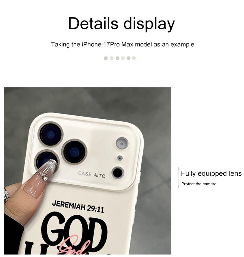 God Has A Plan Christian iPhone Case, Bible Verse Design Phone Case for iPhone 17 Pro Max 16 15 Plus 14 13 12, Shockproof Durable Protective Case, Faith-Based Phone Case Suitable for All People God Has A Plan Christian iPhone Case, Bible Verse Design Phone Case for iPhone 17 Pro Max 16 15 Plus 14 13 12, Shockproof Durable Protective Case, Faith-Based Phone Case Suitable for All People
