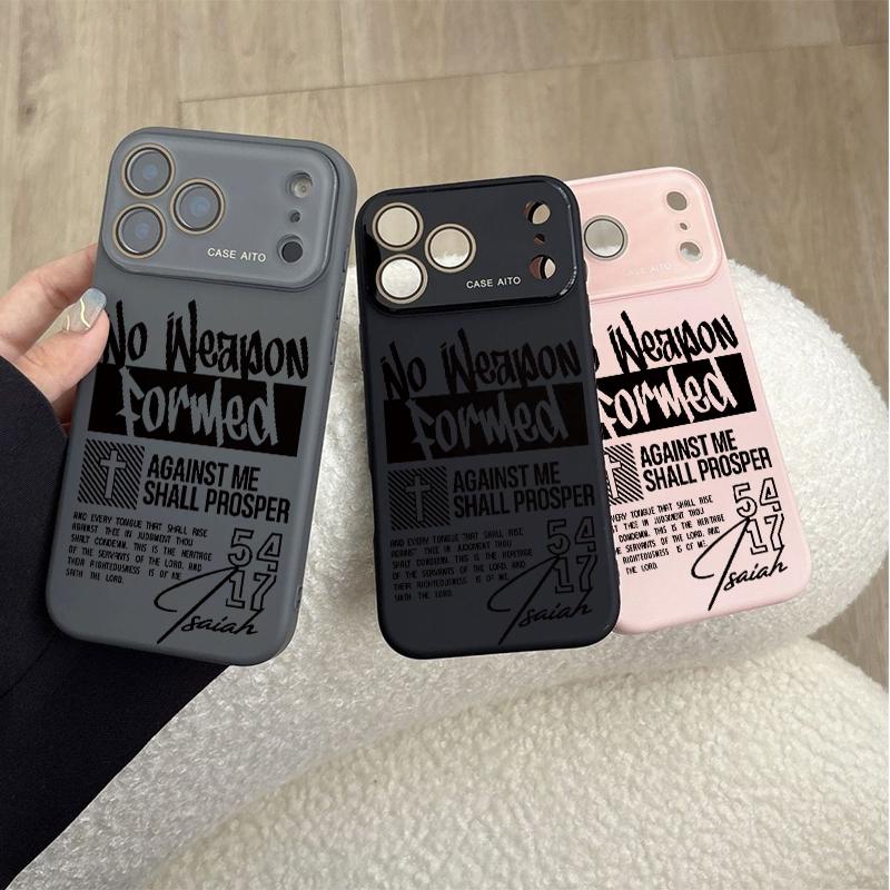 Edgy Christian Smartphone Case for iPhone 12-17, Mobile Phone Accessories with All-Inclusive Lens Protection, Smooth Non-Slip Matte Coating, Fingerprint Resistance, Skin-Friendly Touch, Iphone 17 Edgy Christian Smartphone Case for iPhone 12-17, Mobile Phone Accessories with All-Inclusive Lens Protection, Smooth Non-Slip Matte Coating, Fingerprint Resistance, Skin-Friendly Touch, Iphone 17