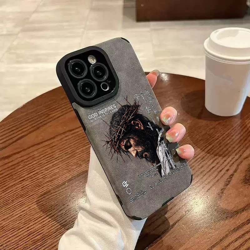 Worthy Is The Lamb Jesus Leather iPhone Case