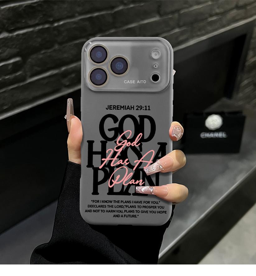 God Has A Plan Christian iPhone Case, Bible Verse Design Phone Case for iPhone 17 Pro Max 16 15 Plus 14 13 12, Shockproof Durable Protective Case, Faith-Based Phone Case Suitable for All People God Has A Plan Christian iPhone Case, Bible Verse Design Phone Case for iPhone 17 Pro Max 16 15 Plus 14 13 12, Shockproof Durable Protective Case, Faith-Based Phone Case Suitable for All People