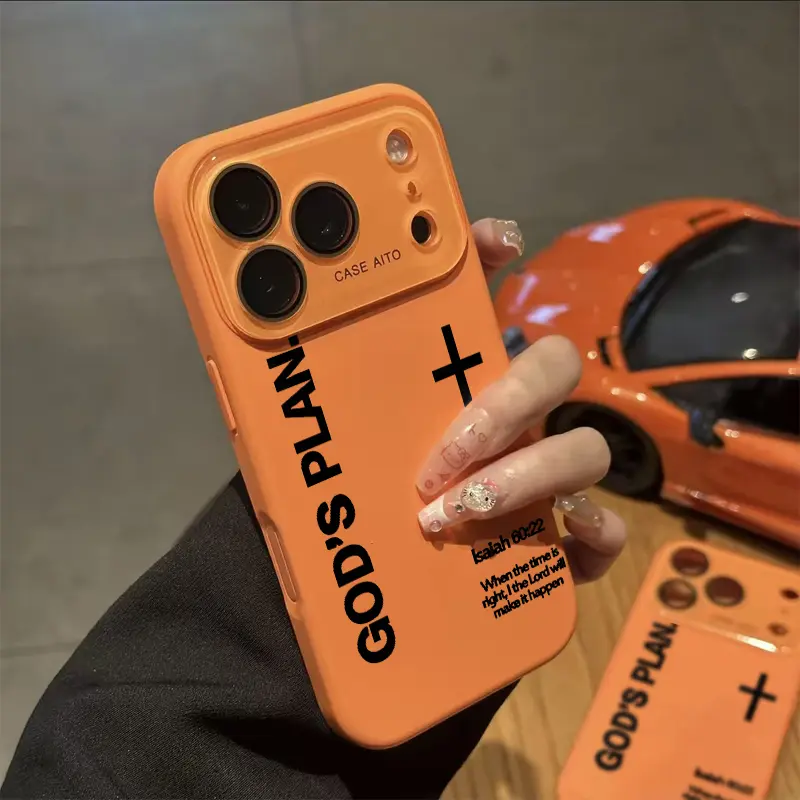 God'S Plan Phone Case Skin-Friendly Touch Lens Protect, Dopamine Aesthetic Cover for Apple iPhone 17, 16, 15, 14, 13, 12, Durable Smartphone Accessory Casing God'S Plan Phone Case Skin-Friendly Touch Lens Protect, Dopamine Aesthetic Cover for Apple iPhone 17, 16, 15, 14, 13, 12, Durable Smartphone Accessory Casing