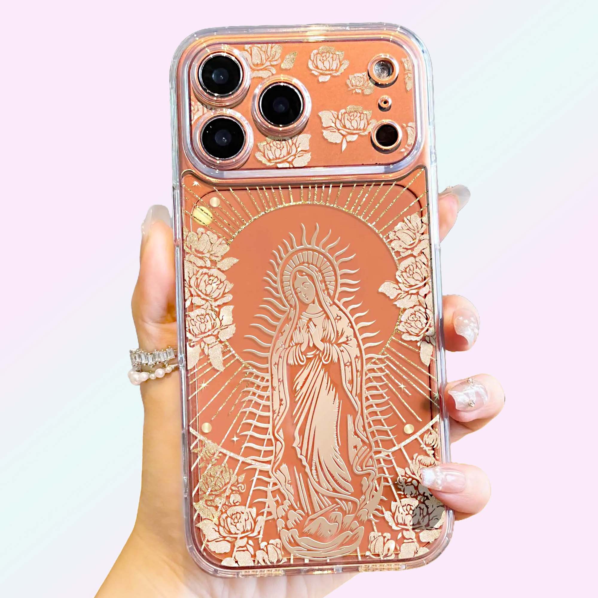 Virgin Mary Pattern iPhone Case