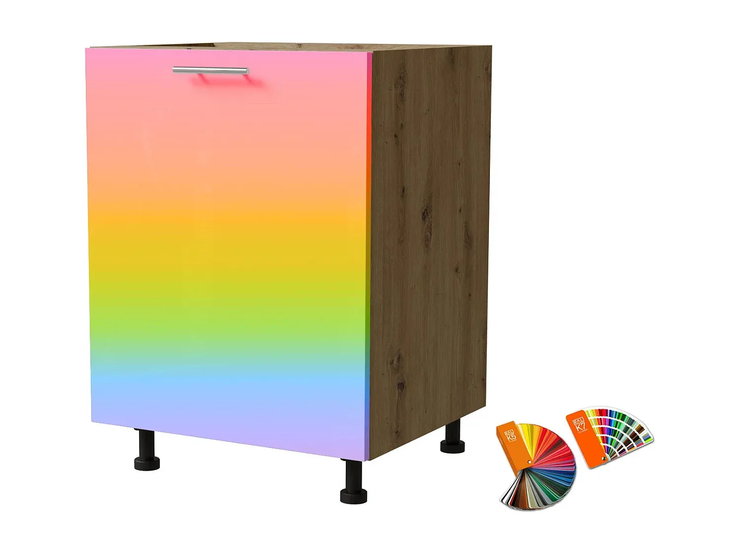 Moderner Küchenschrank mit Schubladen, 60cm