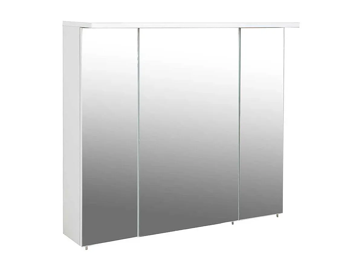 Badezimmerspiegelschrank mit LED-Licht, 73 cm Höhe