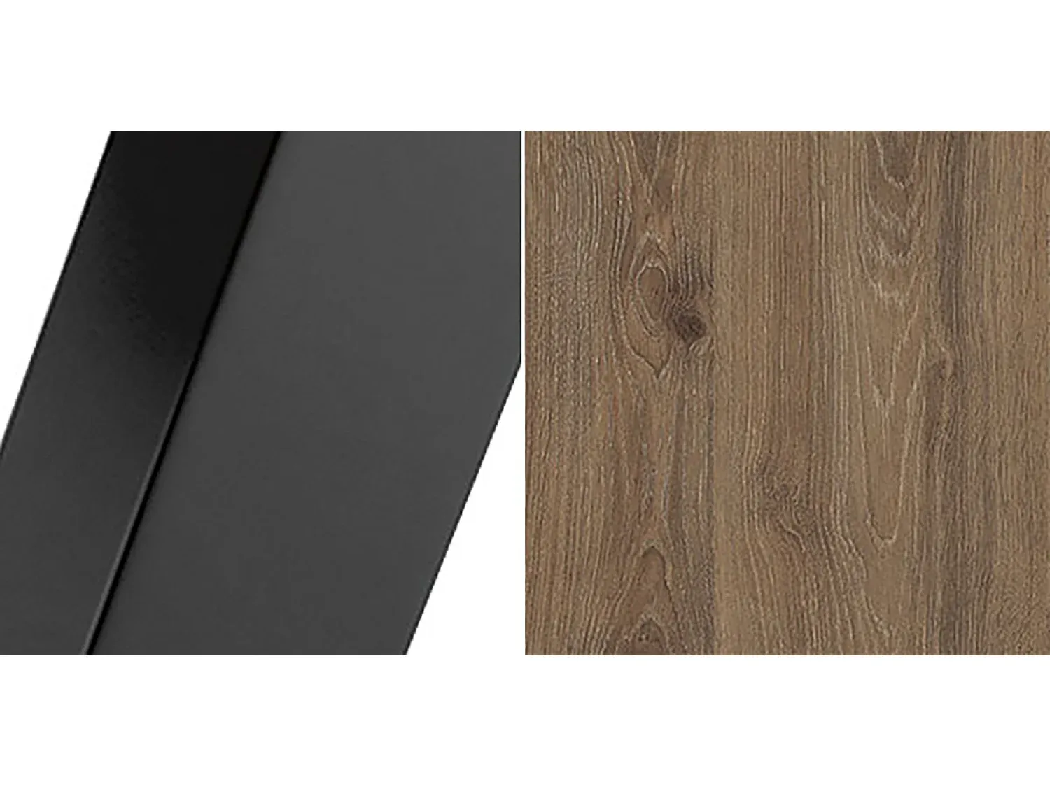 Moderner Couchtisch in Trüffelbraun und Schwarz 110 x 60 x 50 cm