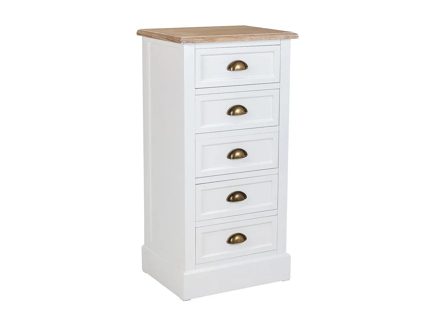 Eleganter Holzstuhl in Weiß, 45x35x90 cm