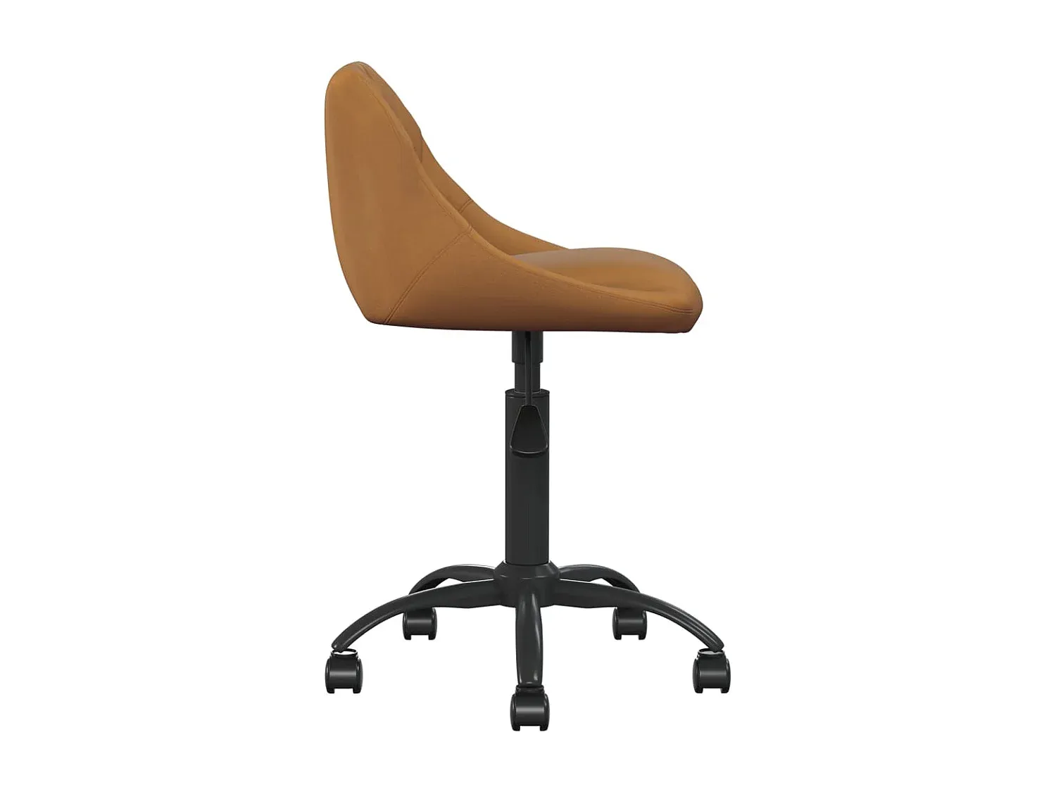 Moderner Esszimmerstuhl aus Braunsamt