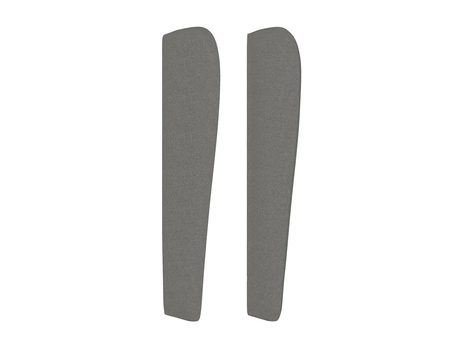 Stoff-Kopfteil mit Ohren Dunkelgrau 83x23x118/128 cm