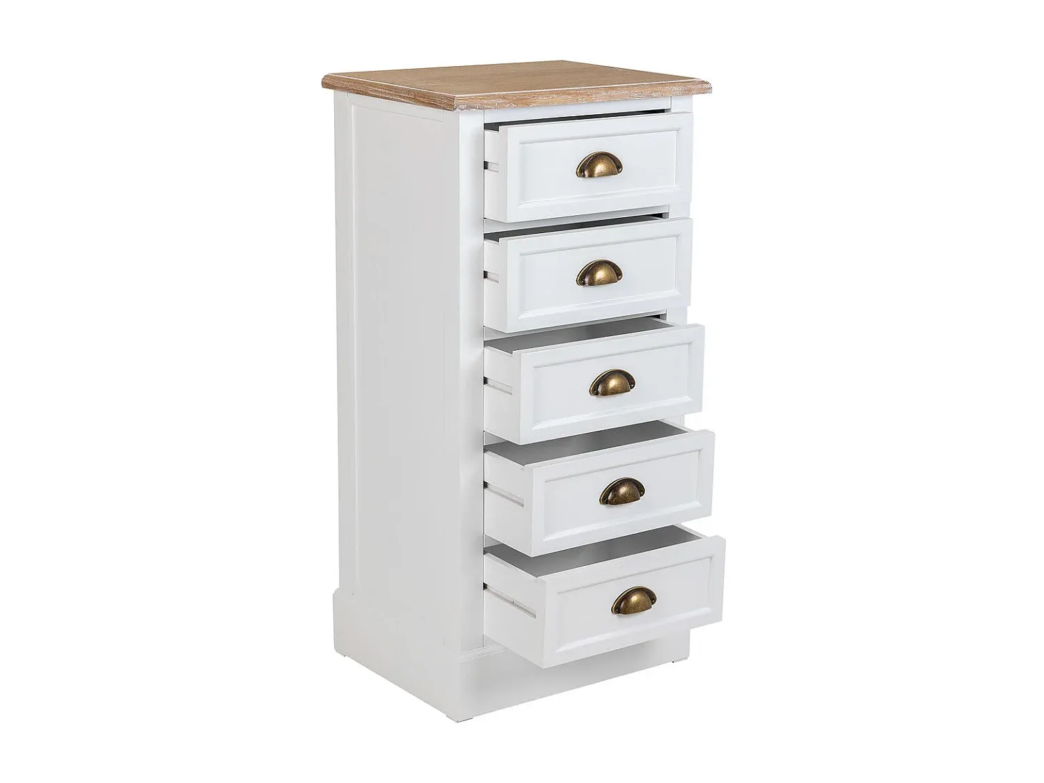 Eleganter Holzstuhl in Weiß, 45x35x90 cm