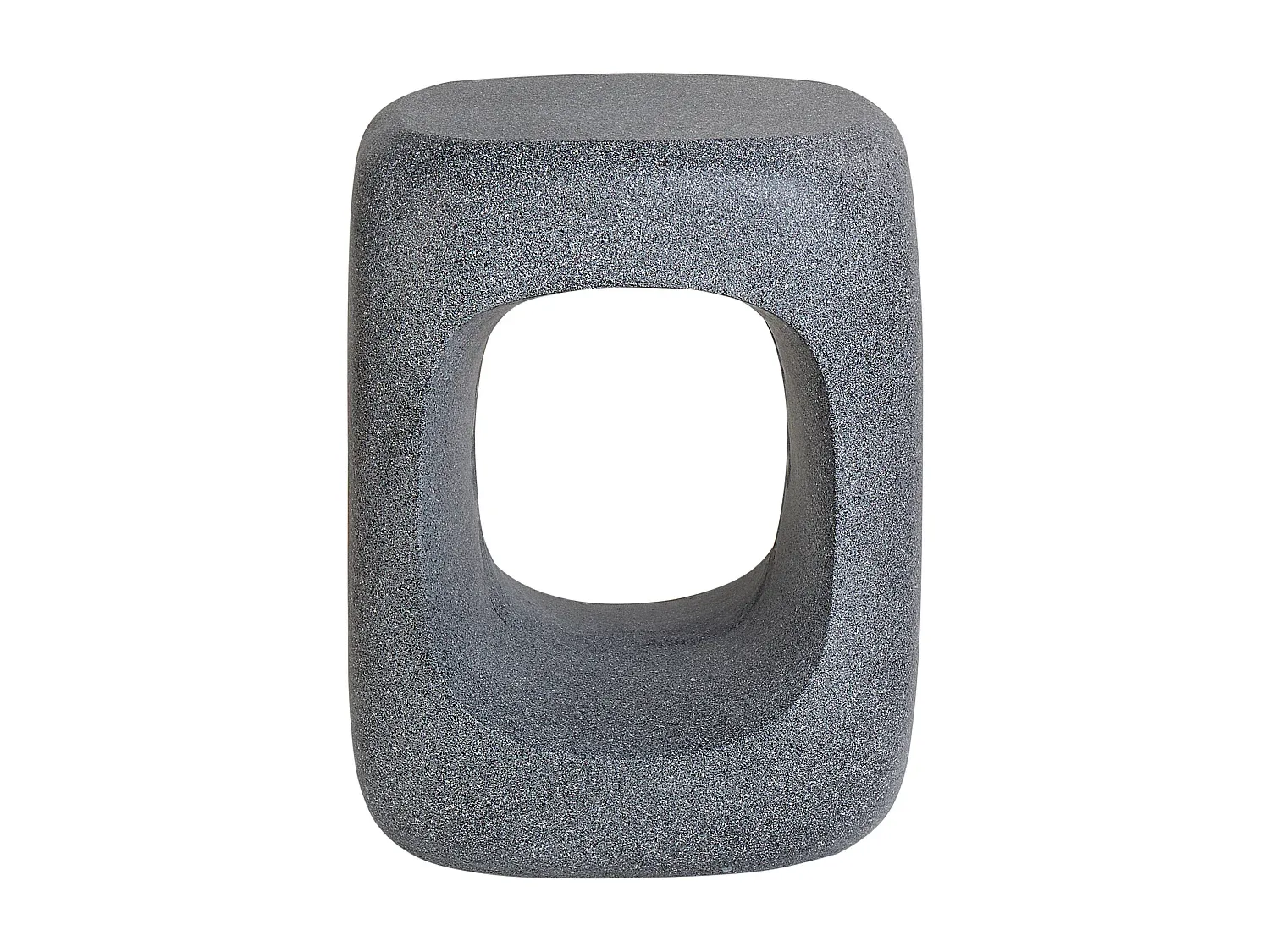 Moderner Beistelltisch in Marmoroptik, Grau