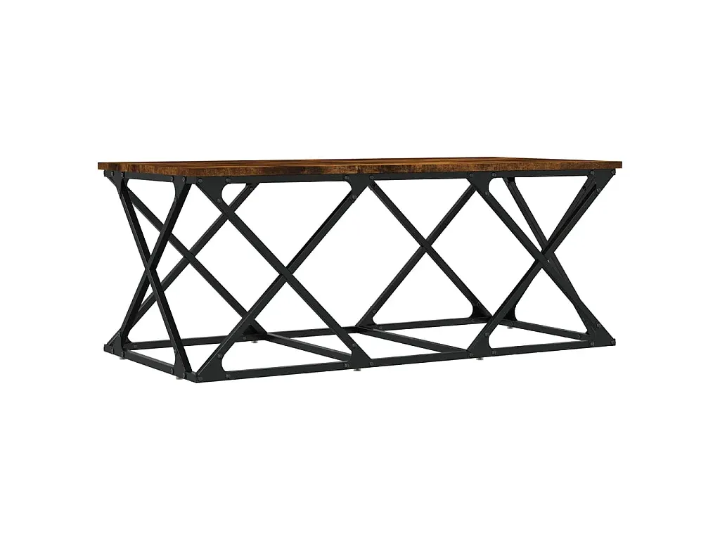 Moderner Couchtisch in Räuchereiche Optik, 100x49x40 cm