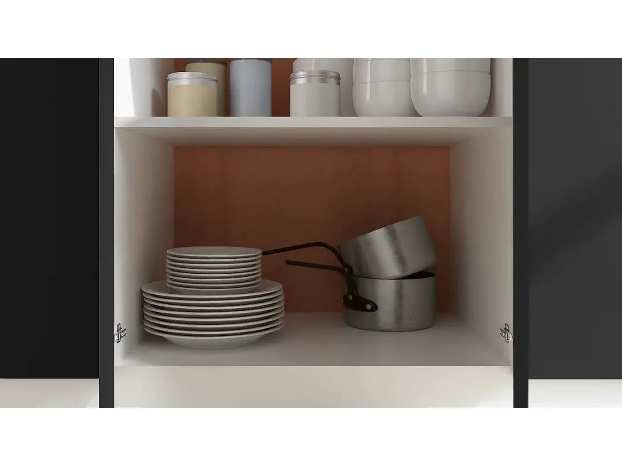 Moderner Unterschrank in Schwarz, 60x46x82 cm