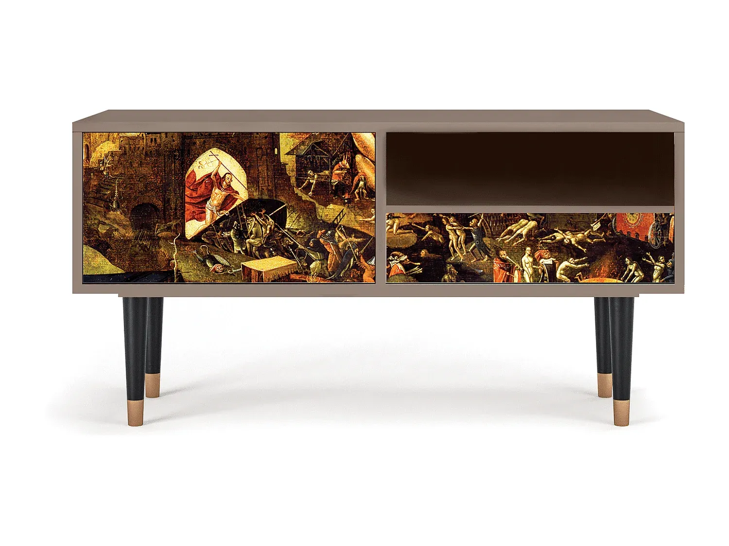 Moderner TV-Ständer in Holzoptik