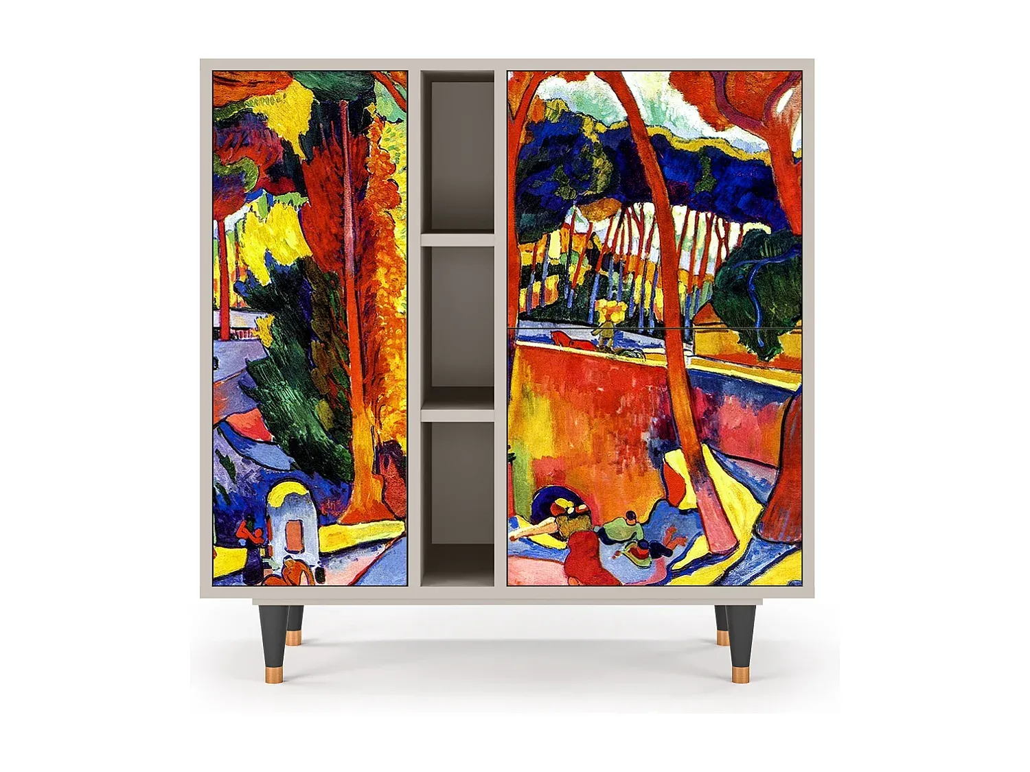 Elegantes Sideboard mit Türen und Schubladen