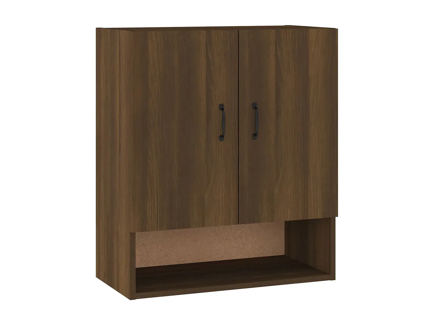 Badezimmerschrank in Eichen-Optik mit Ablage