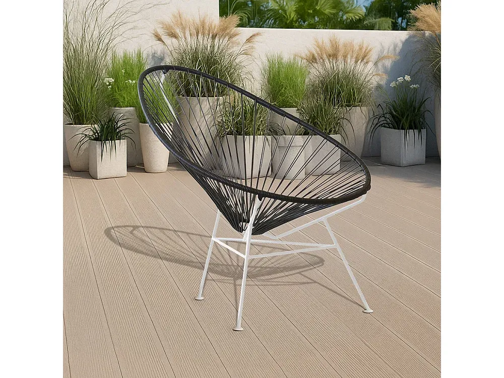 Bequemer Outdoor-Sessel für Terrasse