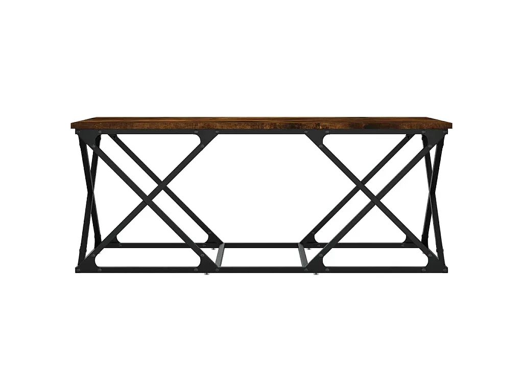 Moderner Couchtisch in Räuchereiche Optik, 100x49x40 cm