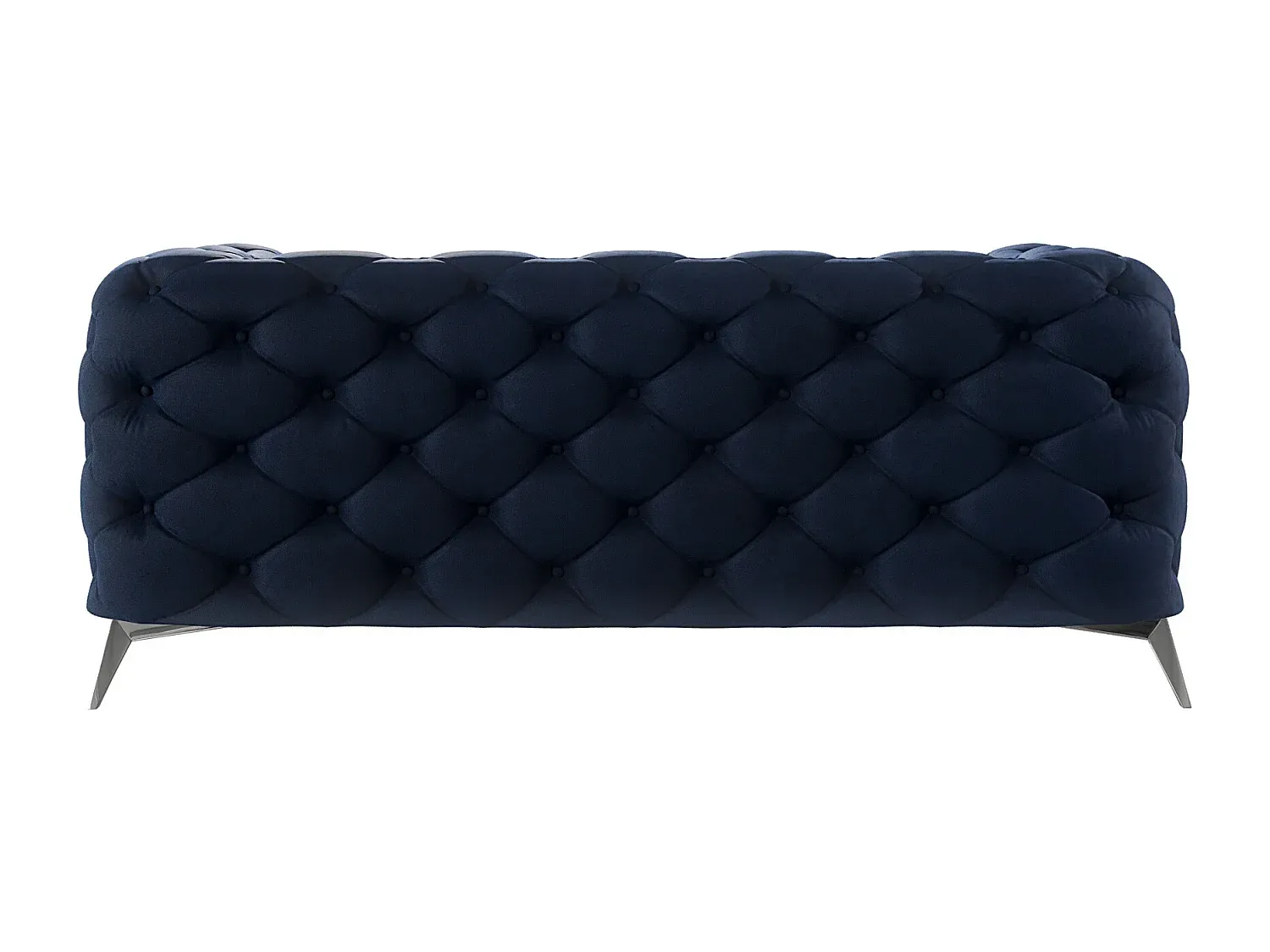 Elegantes 2-Sitzer Chesterfield Sofa mit Metallfüßen